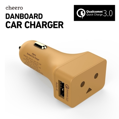 cheero阿愣QC3.0車用雙輸出USB充電器
