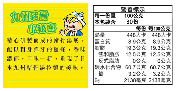 日清 出前一丁九州濃湯豬骨湯味速食麵(100gx30入)