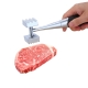 PUSH!廚房用品外銷版鋅合金敲肉錘豬牛排錘鬆肉錘雙頭碎肉錘 product thumbnail 1