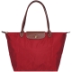 LONGCHAMP Le Pliage 長把摺疊水餃包(大/紅) product thumbnail 1