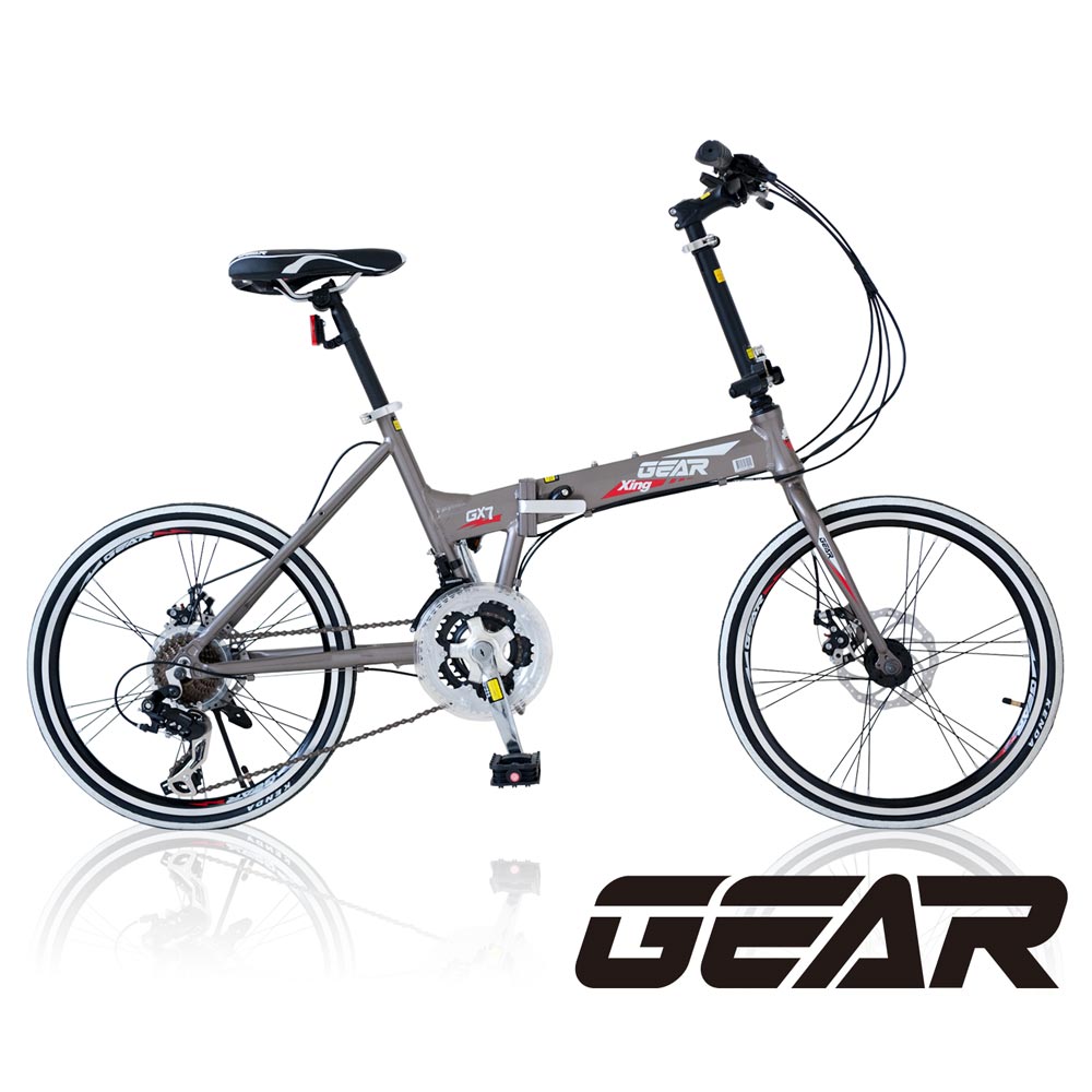 GEAR 雙碟煞SHIMANO24速451輪組鋁合金折疊車_GX7