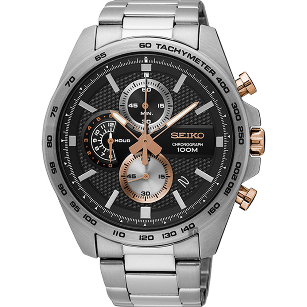 SEIKO Criteria 競速品味運動計時腕錶(SSB281P1)x44mm