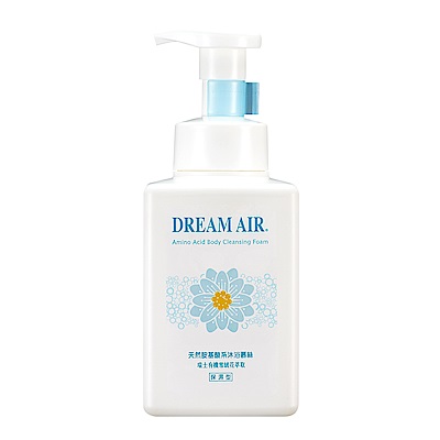 (1元加購)DreamAir光容綺肌 天然胺基酸沐浴慕絲500g-保濕型-效期至2021年8月
