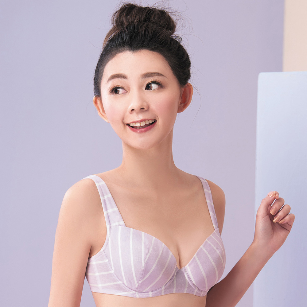 嬪婷 FTC 記型BRA 快樂記得住 D罩杯內衣(清新紫 )-學生少女內衣-