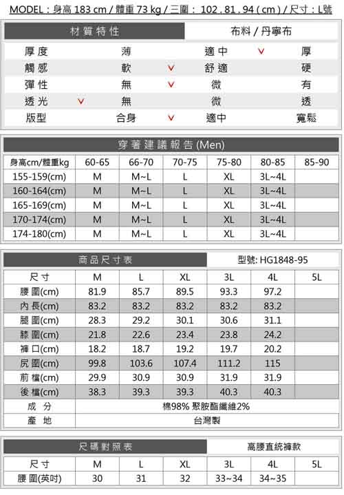 BRAPPERS 男款 HG高腰系列-高腰彈性直筒褲-藍