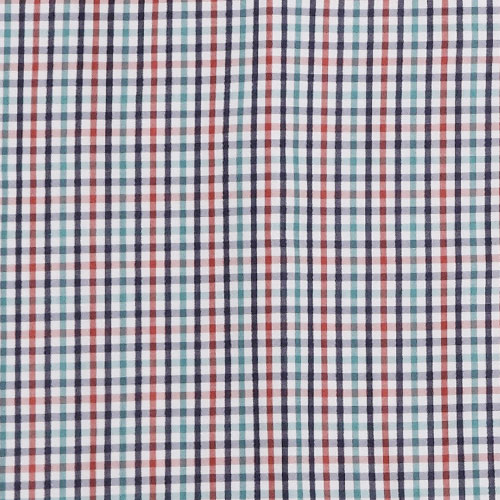 Emilio Valentino 范倫提諾經典格紋襯衫-紅藍