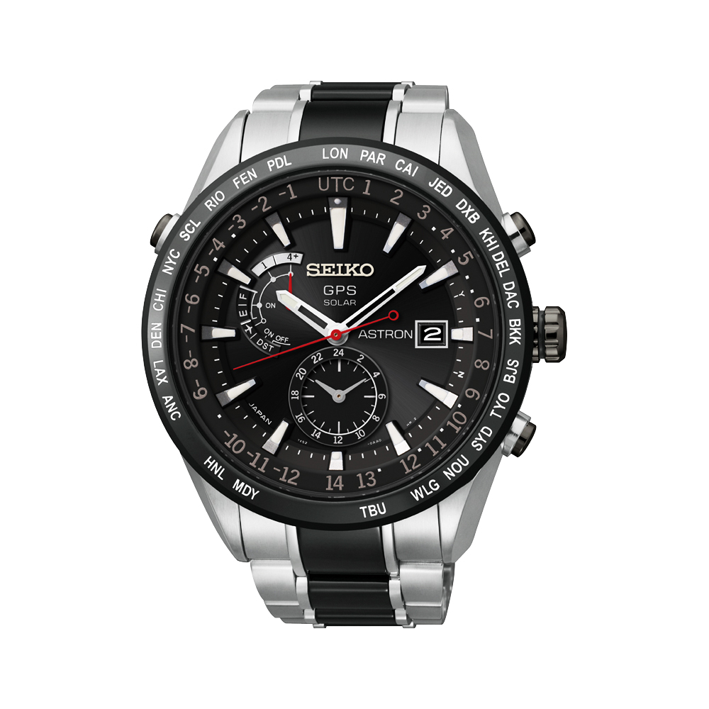 SEIKO ASTRON GPS 太陽能白【鈦】陶瓷電波腕錶SAST015G-黑/47mm