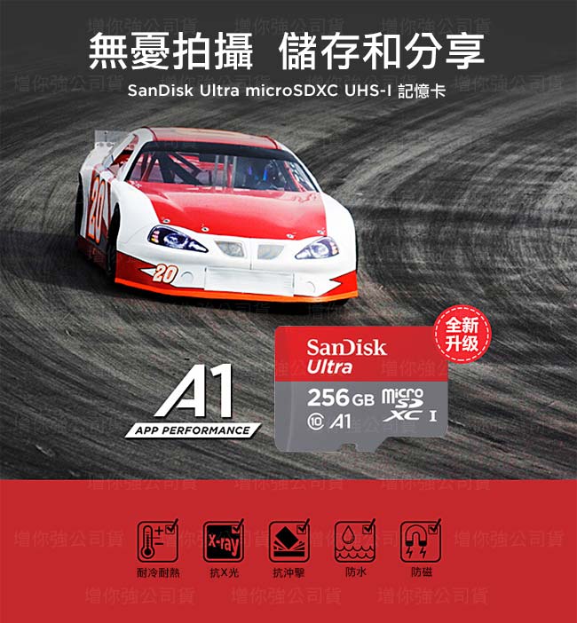 SanDisk Ultra microSDXC UHS-I (A1) 256GB 記憶卡 公司貨