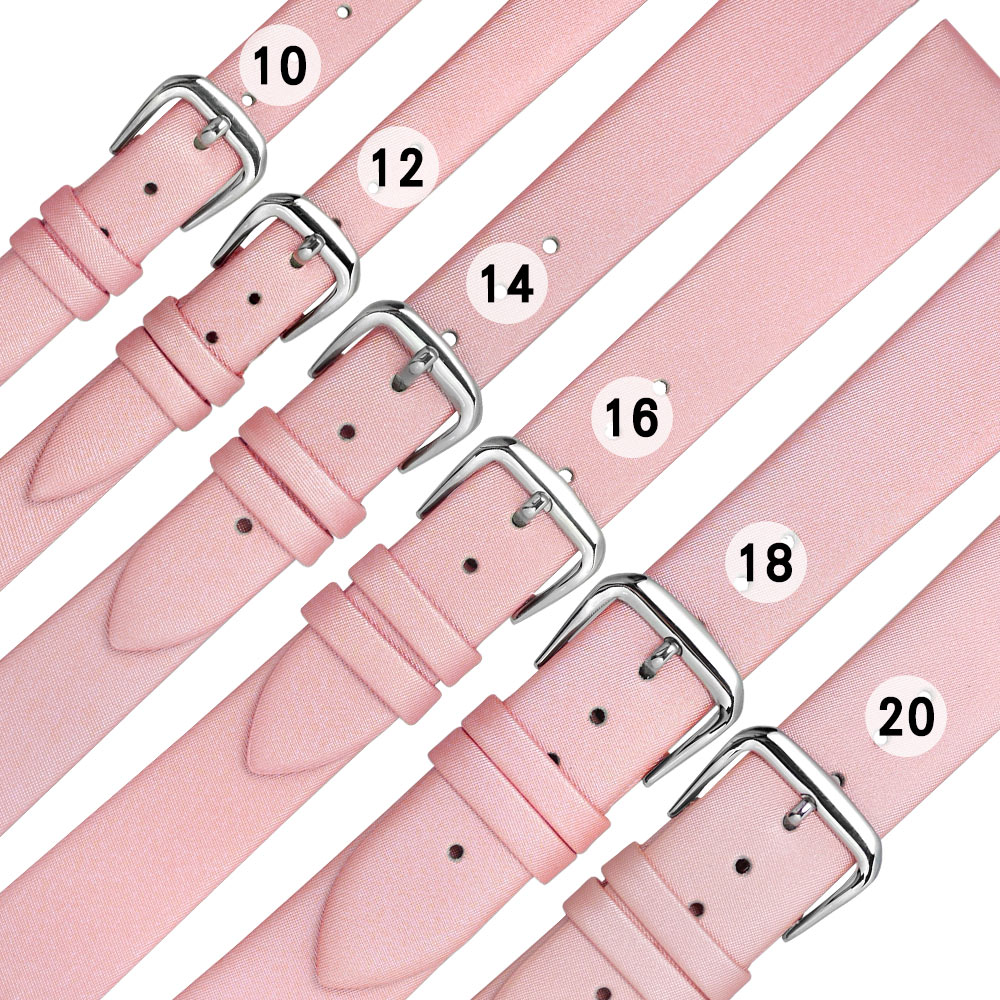 Watchband / 各品牌通用柔軟真皮錶帶-粉色