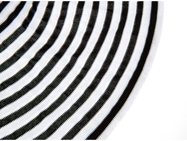 N.C21- 韓製法式條紋遮陽可摺疊寬簷帽 (條紋)