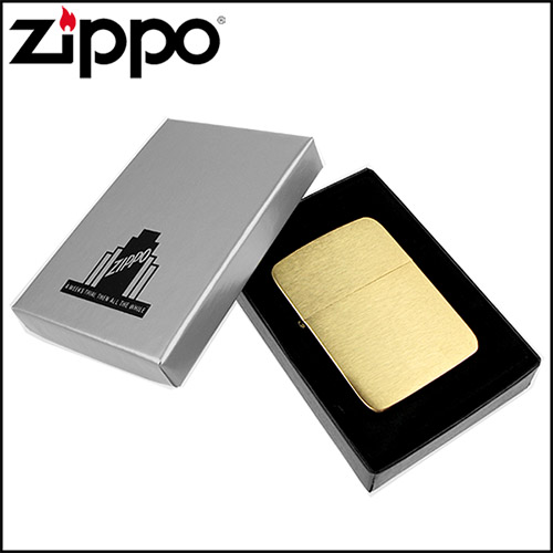 【ZIPPO】美系~1941 復刻版打火機~(金色)拉絲打磨純銅款