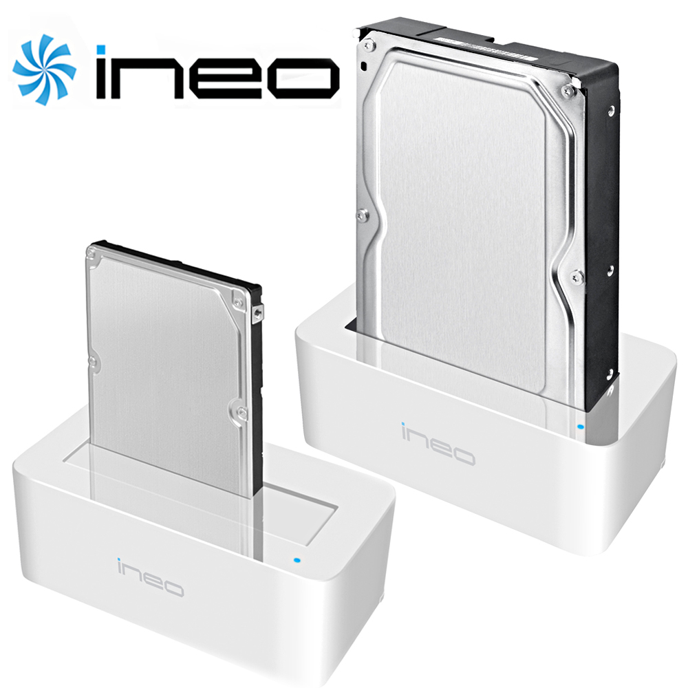 ineo USB 3.0 2.5吋&3.5吋硬碟外接座 (I-NA317U+)