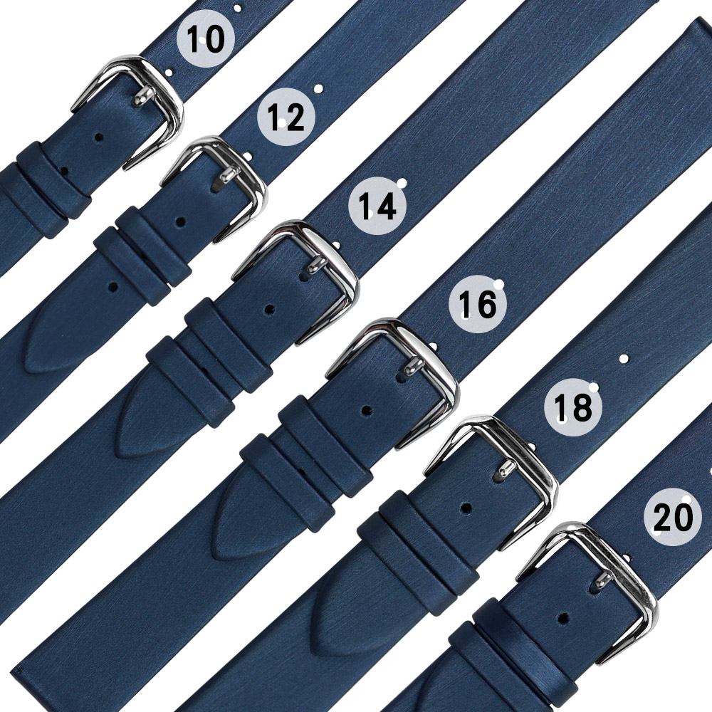 Watchband / 各品牌通用柔軟真皮錶帶-藍色