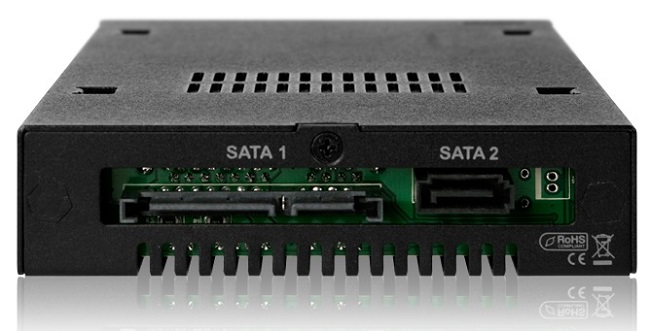 ICY DOCK 雙層2.5吋SATA硬碟抽取盒－MB992SK-B