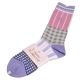 Vivienne Westwood 幾何補釘風品牌行星刺繡女襪(紫色系) product thumbnail 1