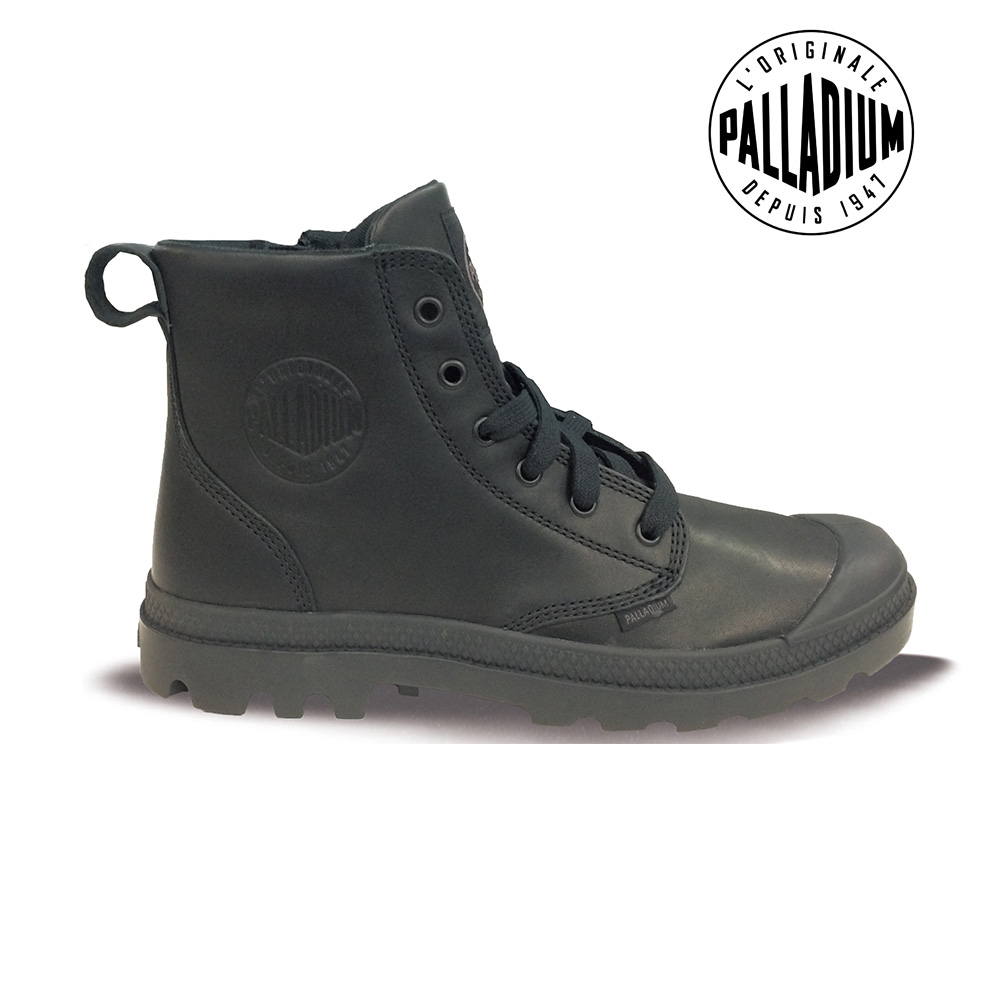 Palladium Pampa Hi Lea M Zip-男-黑