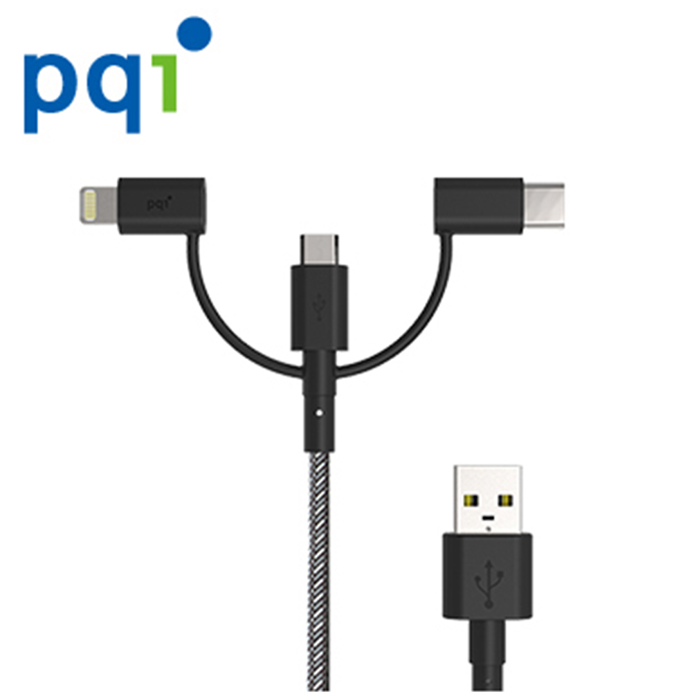 PQI i-Cable Multi-Plug 180cm 三用傳輸線