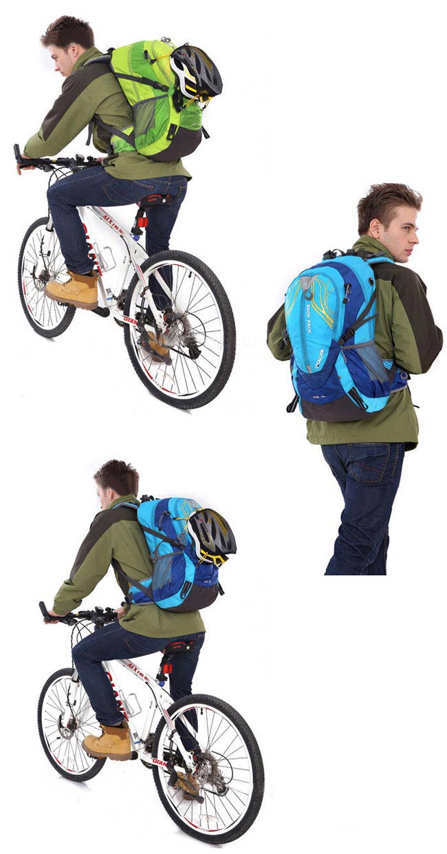 PUSH! 戶外休閒登山用品40L登山包背包騎行包可放安全帽