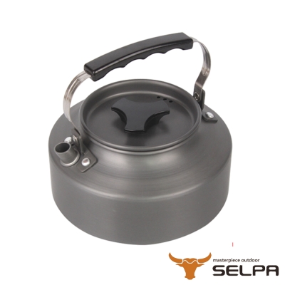 韓國SELPA 1.1L鋁合金茶壺熱水壺泡茶壺 黑色