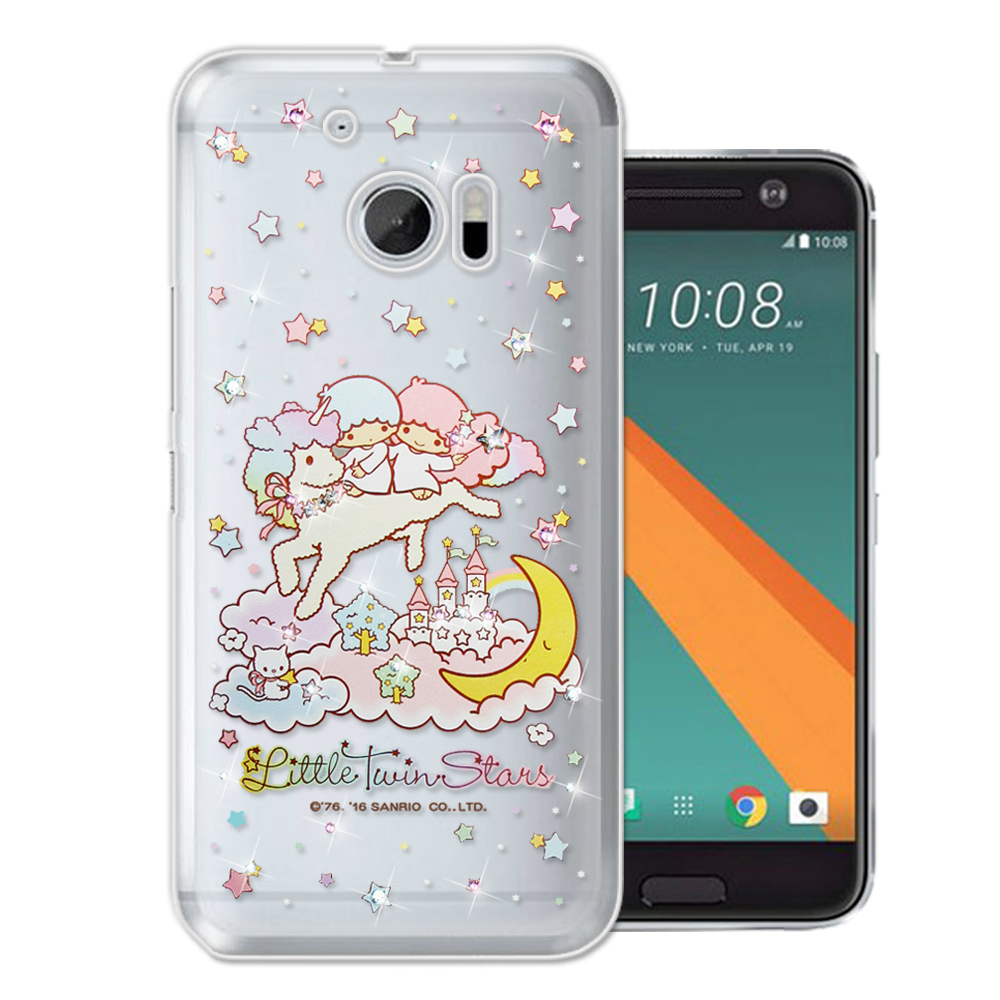 三麗鷗 雙子星仙子 KiKiLaLa HTC 10 / M10 水鑽系列手機殼(飛馬樂園)