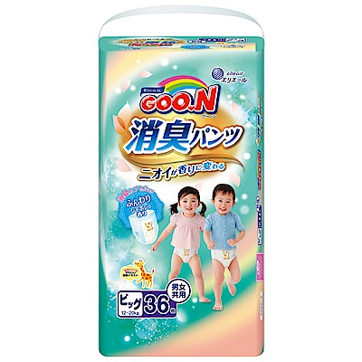 GOO.N日本大王境內版消臭香香褲 褲型紙尿褲(XL)36片/包