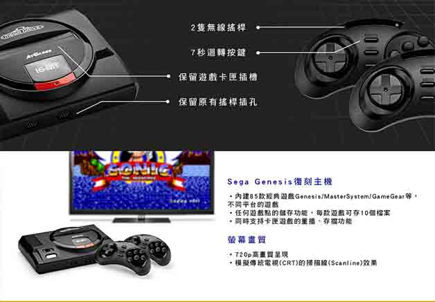 SEGA MEGA DRIVE FLASHBACK 迷你遊戲機