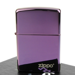 【ZIPPO】美系~LOGO字樣打火機~超質感Abyss紫色鏡面