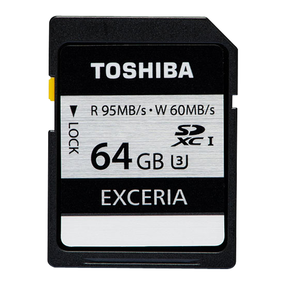 TOSHIBA EXCERIA 64G SDXC UHS-I U3銀卡記憶卡讀95寫60(平輸)