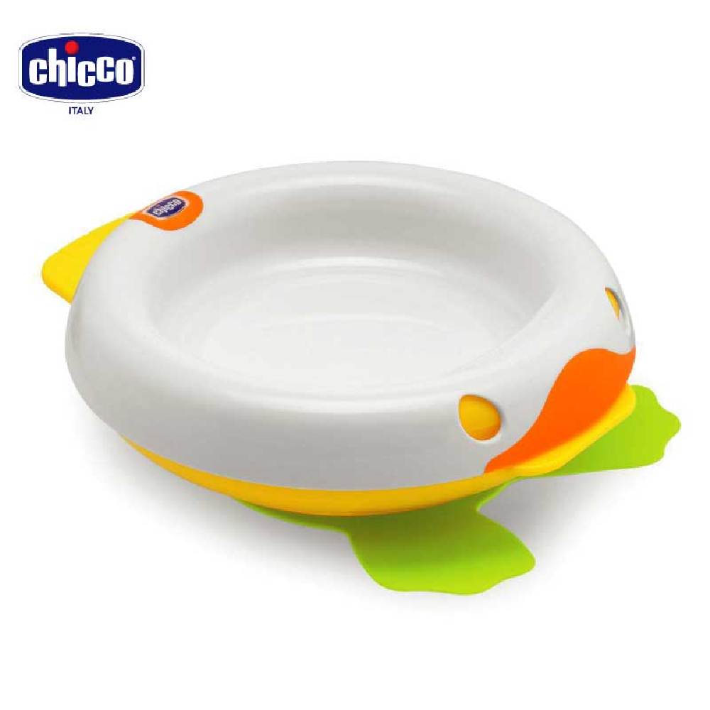 chicco-可愛小鴨學習餐盤