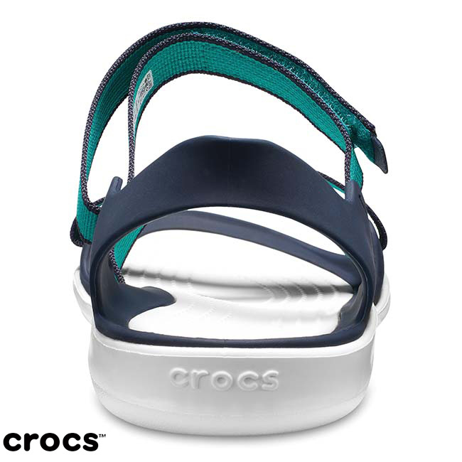 Crocs 卡駱馳 (女鞋) 女士激浪織帶涼鞋 204804-3N9