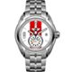 MINI Swiss Watches  休閒運動腕錶-白x紅鋼帶款/45mm product thumbnail 1