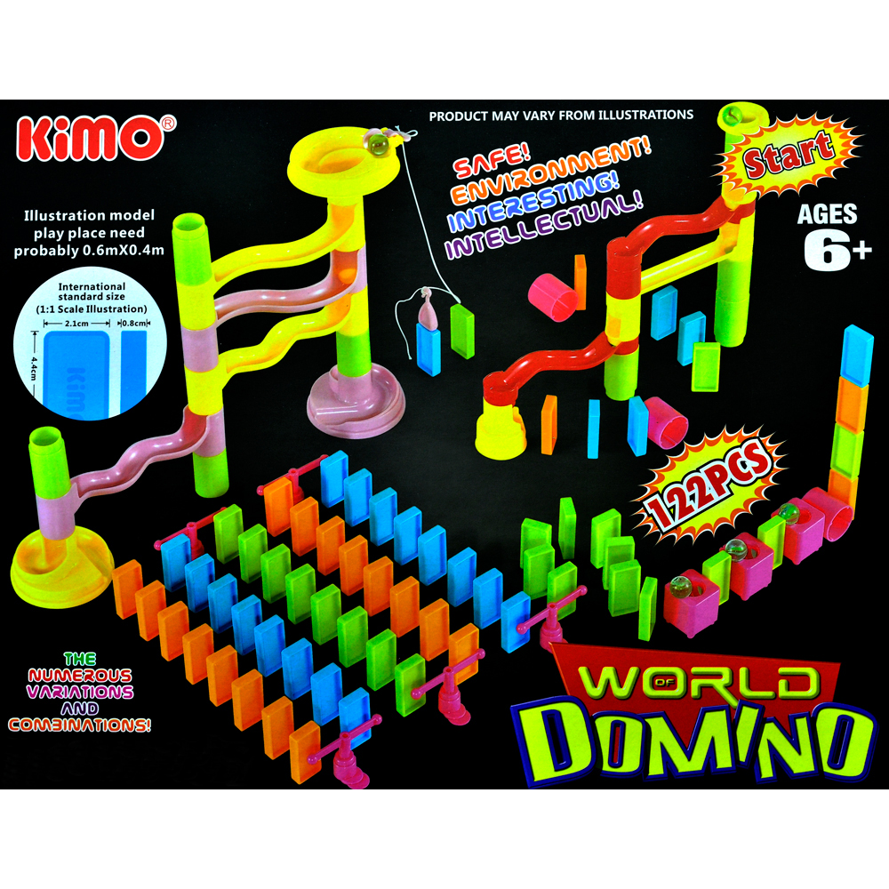 《World of Domino》趣味益智DIY積木骨牌遊戲 122PCS