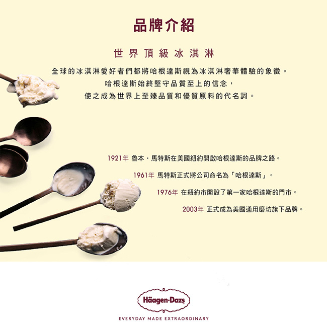 Haagen dazs哈根達斯外帶7吋冰淇淋蛋糕商品禮券1張