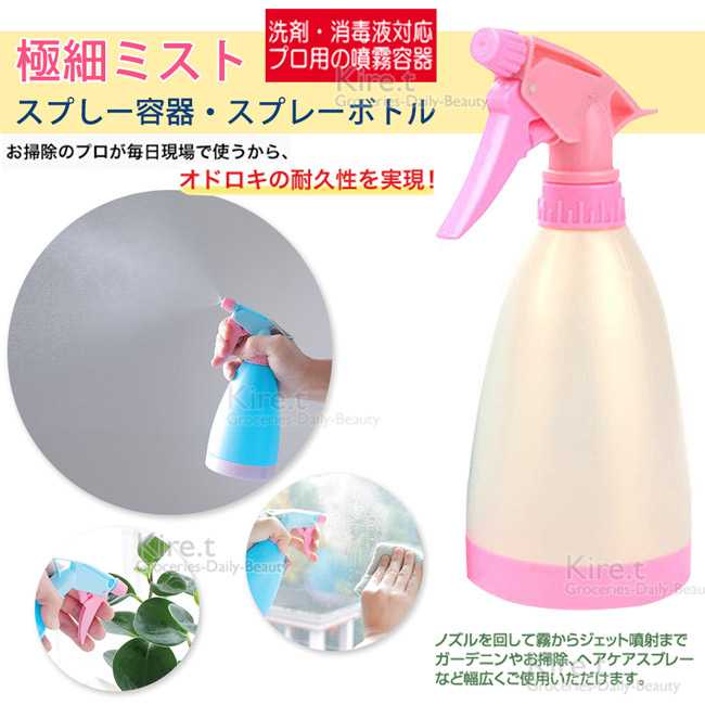 kiret 韓版 可愛 400ML 多用途 噴水 噴瓶噴霧瓶-超值2入