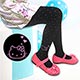 美娜斯 粉紅Hello Kitty點點兒童絲襪/褲襪M-L(#10702 ) product thumbnail 1