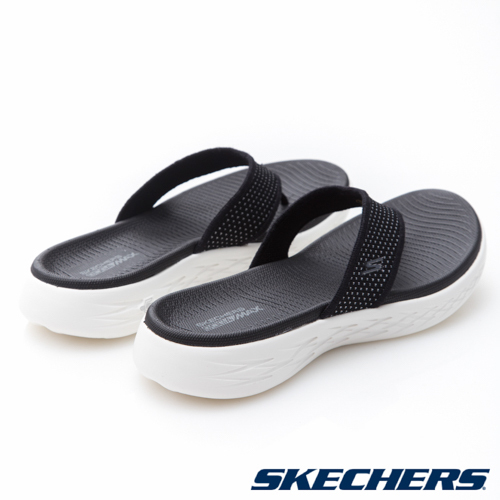 SKECHERS(女)時尚休閒系列ON THE GO 600拖鞋-15300BKW