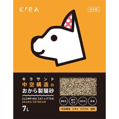 日本 KIRA 大和 空心豆腐貓砂 7L