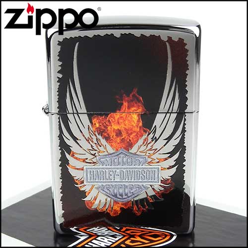 【ZIPPO】美系~哈雷~Harley-Davidson-翅膀圖案設計打火機