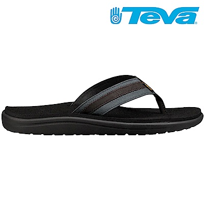 TEVA Voya Canvas Flip 男休閒拖鞋 黑灰