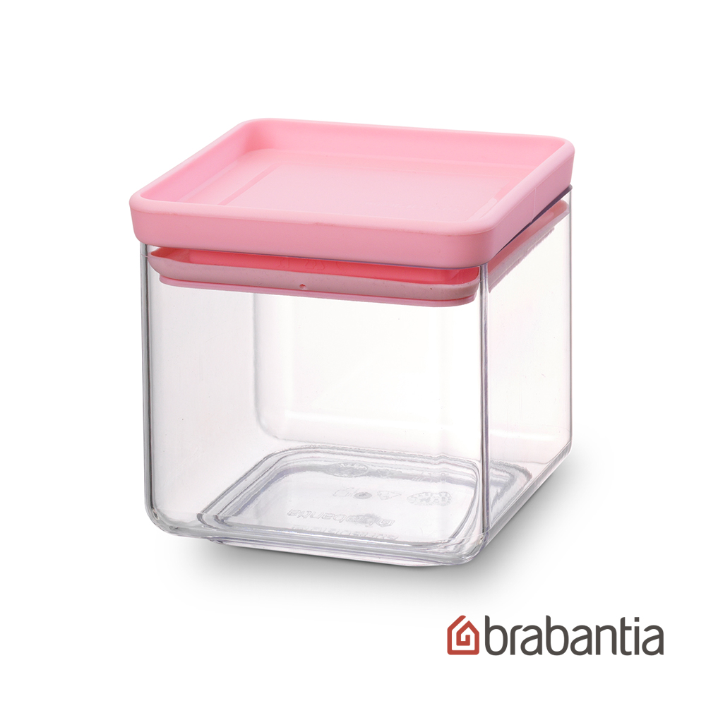 Brabantia 食物方型儲存罐0.7L-粉色