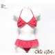 蕾絲蛋糕層次深V綁帶比基尼 (共二色)-Chic Girl product thumbnail 10