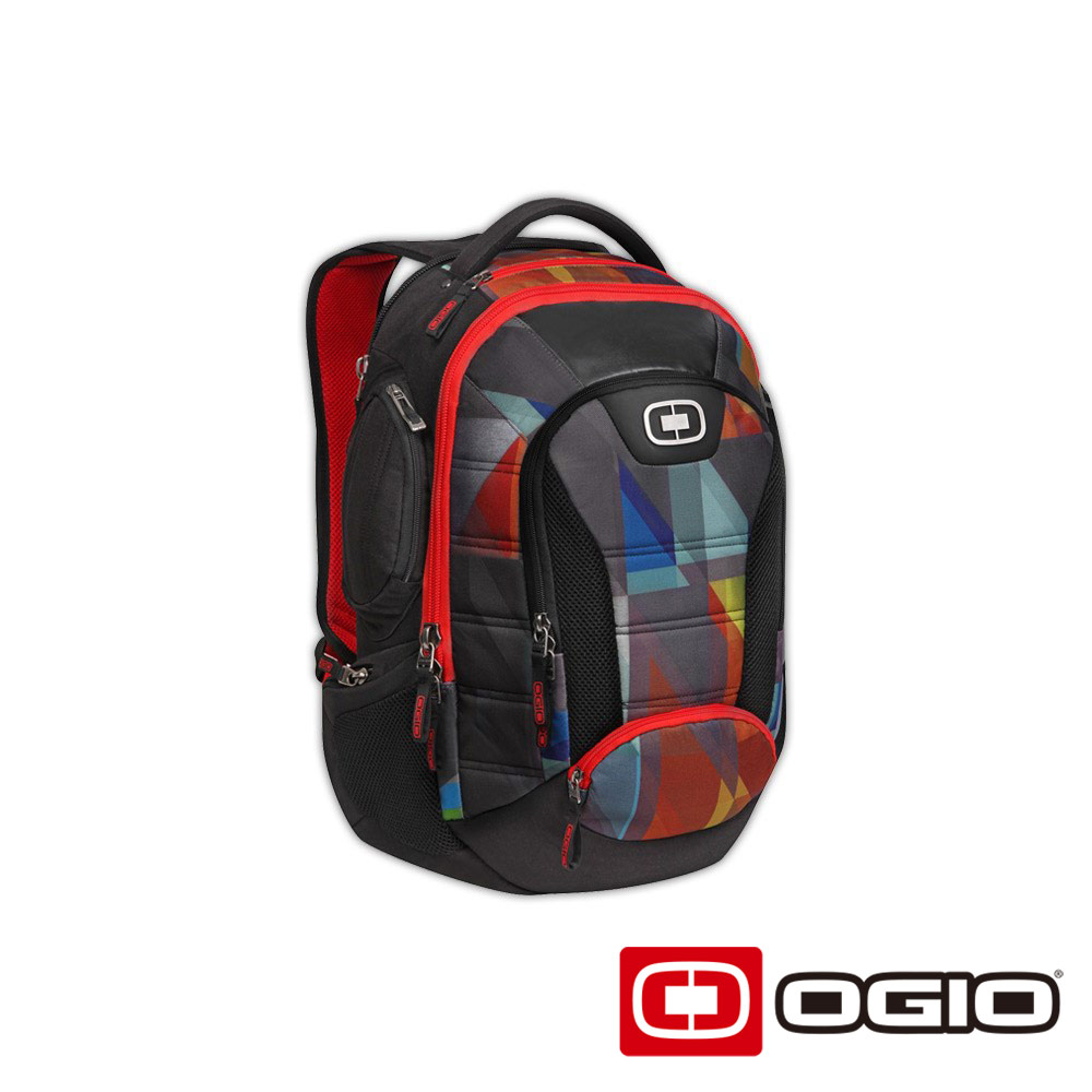 OGIO BANDIT II 17 吋甲蟲電腦後背包-普普色塊