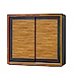 品家居  威恩7.1尺木紋雙色雙推門衣櫃-212x62.5x197cm免組 product thumbnail 1