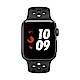 Apple Watch Nike+ 行動網路,38mm太空灰鋁金屬配黑色Nike運動型錶帶 product thumbnail 1