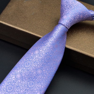 拉福  領帶7cm中寬版領帶拉鍊領帶 (炫紫)