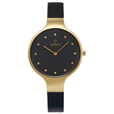 OBAKU 星光眷戀時尚皮帶錶-V173LXGBRB-33mm