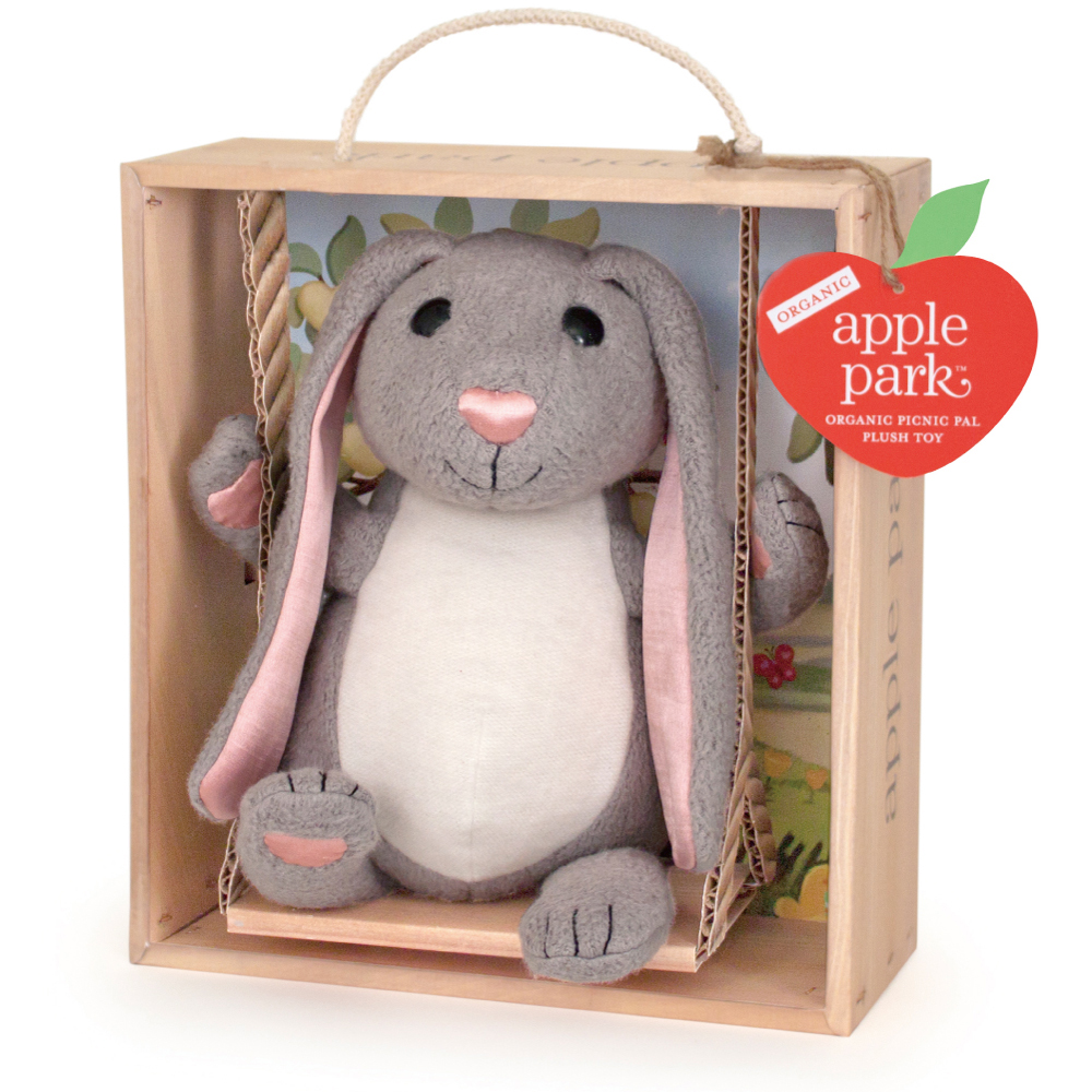 美國 Apple Park 盪鞦韆玩偶彌月禮盒 - 小兔子