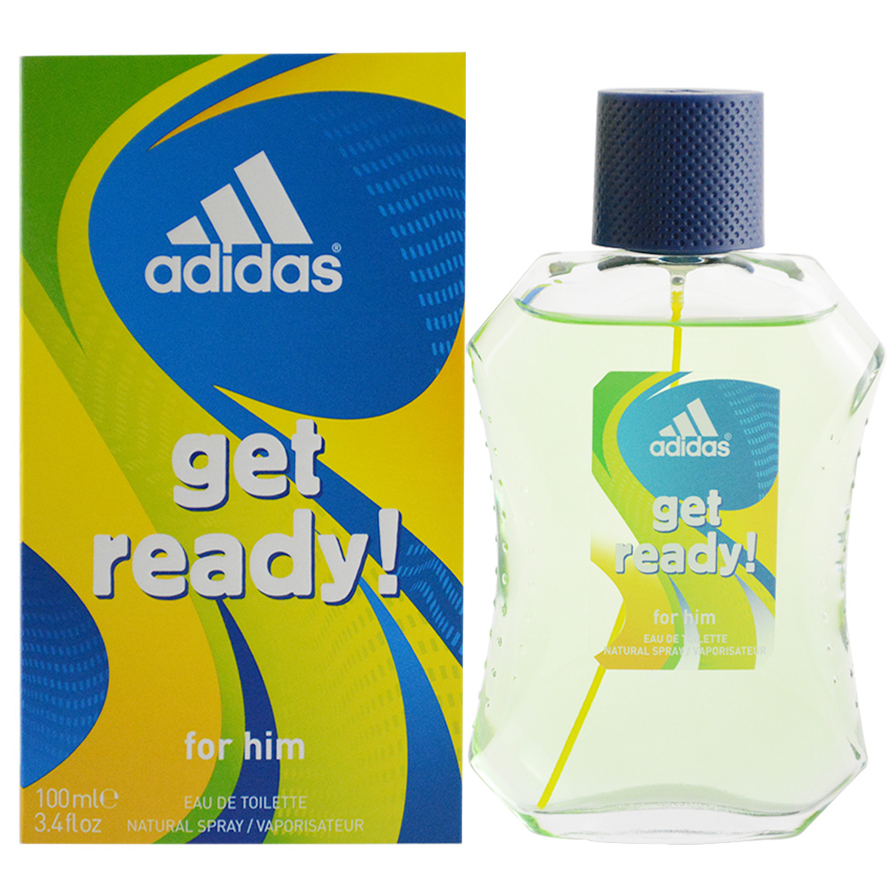 ADIDAS愛迪達 get ready 預備森巴 男性淡香水100ml