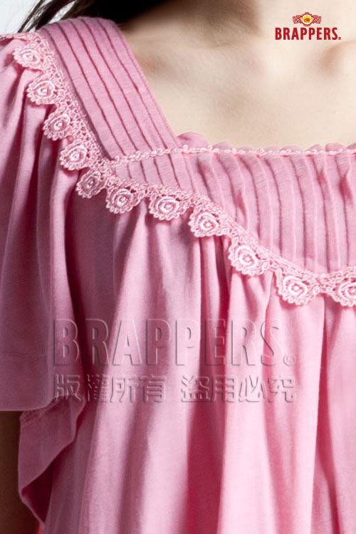 BRAPPERS 女款 優雅長版上衣-粉紅