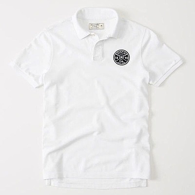 AF a&f Abercrombie & Fitch POLO 白色 0576